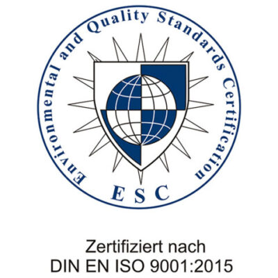 Mauser - Rollregale: ESC - zertifiziert nach DIN EN ISO 9001:2015